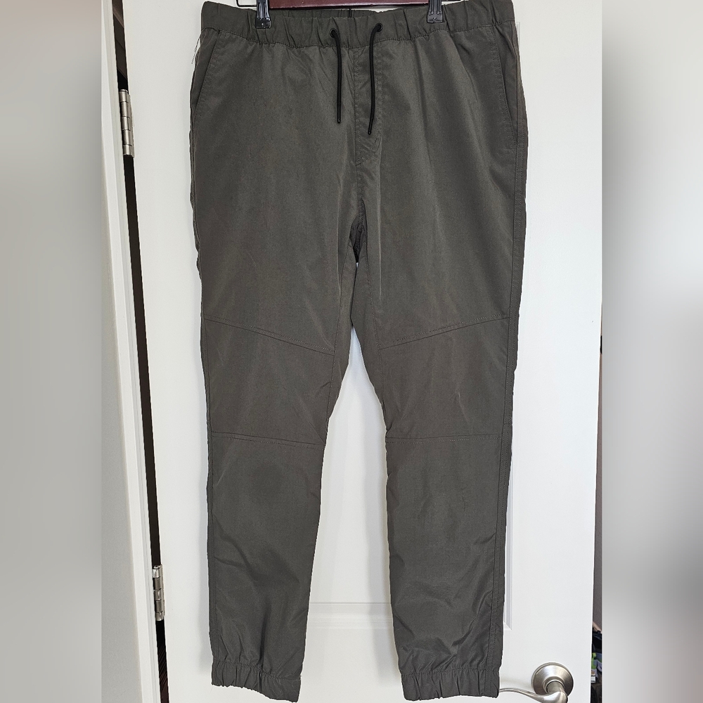Divided Women's Jogger Pants Olive Green Elastic Waist Size L